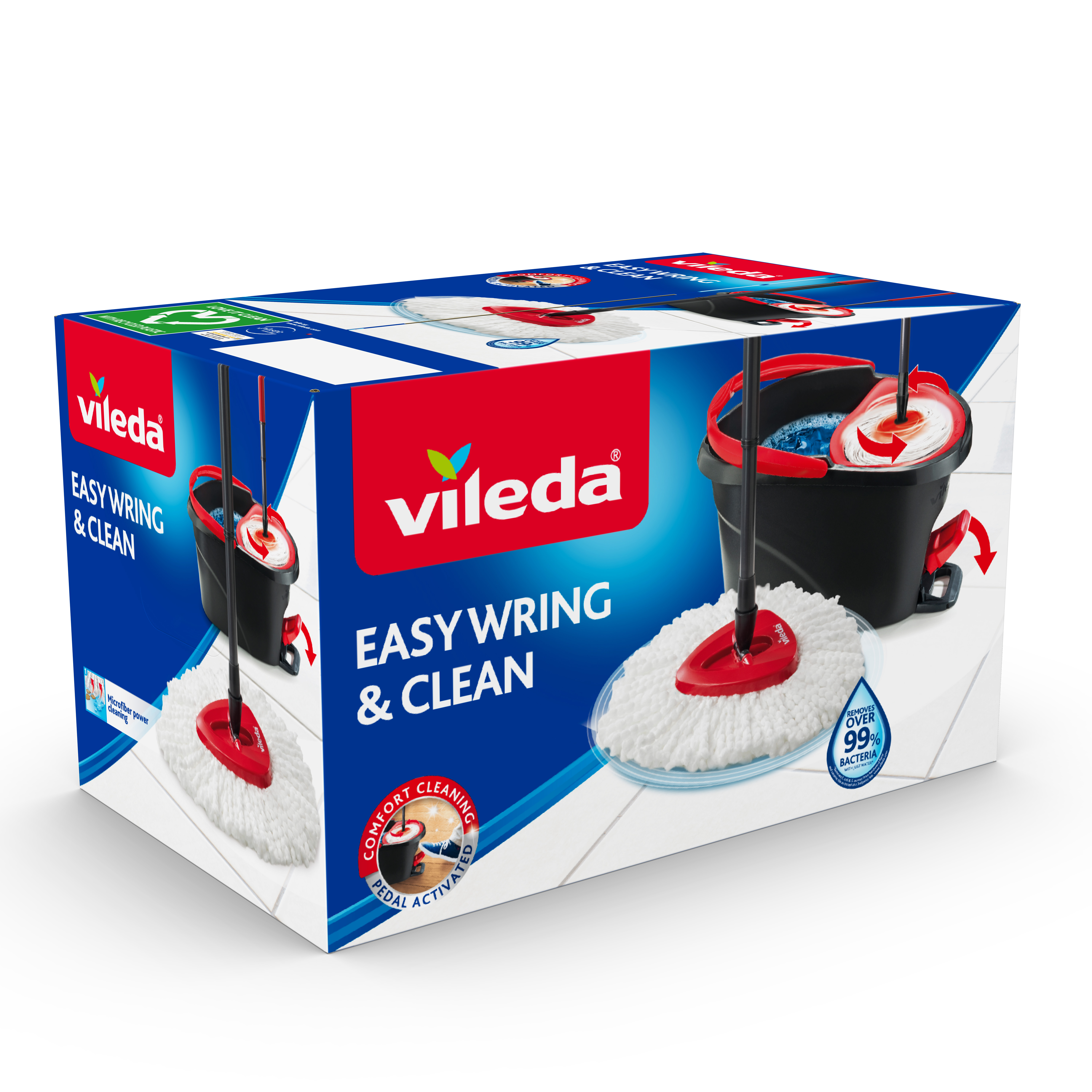 Vileda Easy Wring & Clean Spin Mop and Bucket Set 