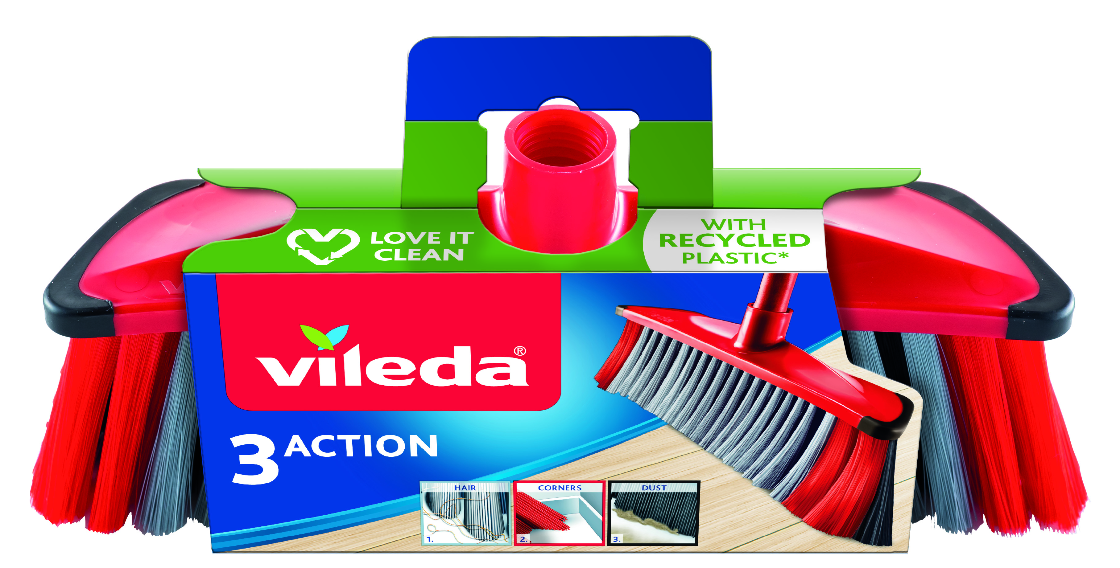 Vileda 3Action – balai nettoyant pour tous