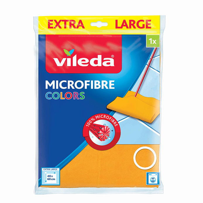 VILEDA - Microfibre Super Pratico - Microfiber Floor Cleaning Cloth